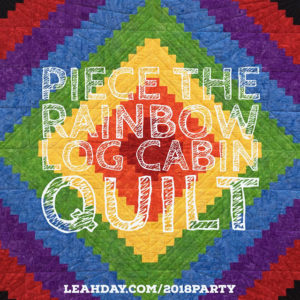 Rainbow Log Cabin Quilt Pattern